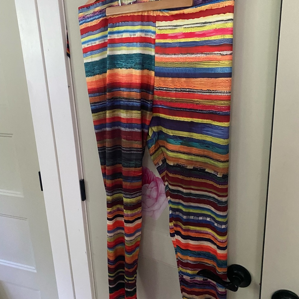 Colorful Striped Leggings